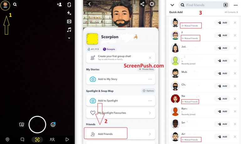 Easy Guide on How to See Mutual Friends on Snapchat - ScreenPush